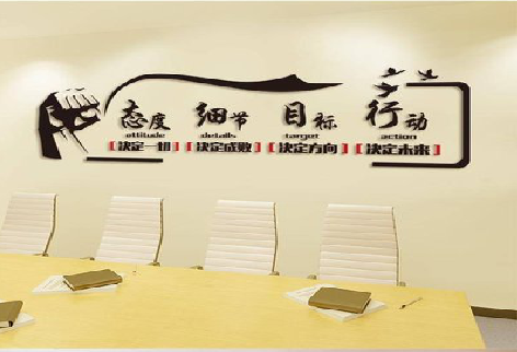  涟水企业文化墙主要展示什么？