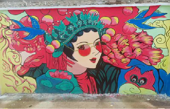  涟水墙体彩绘-网红墙