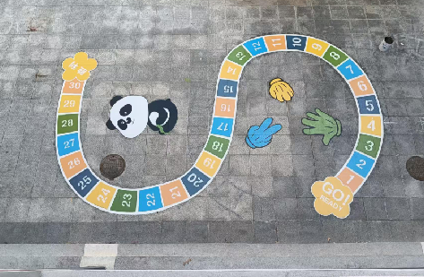  涟水地面游戏彩绘