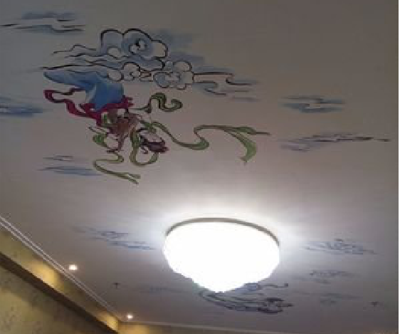  涟水如何快速绘制天花板上的手绘墙？